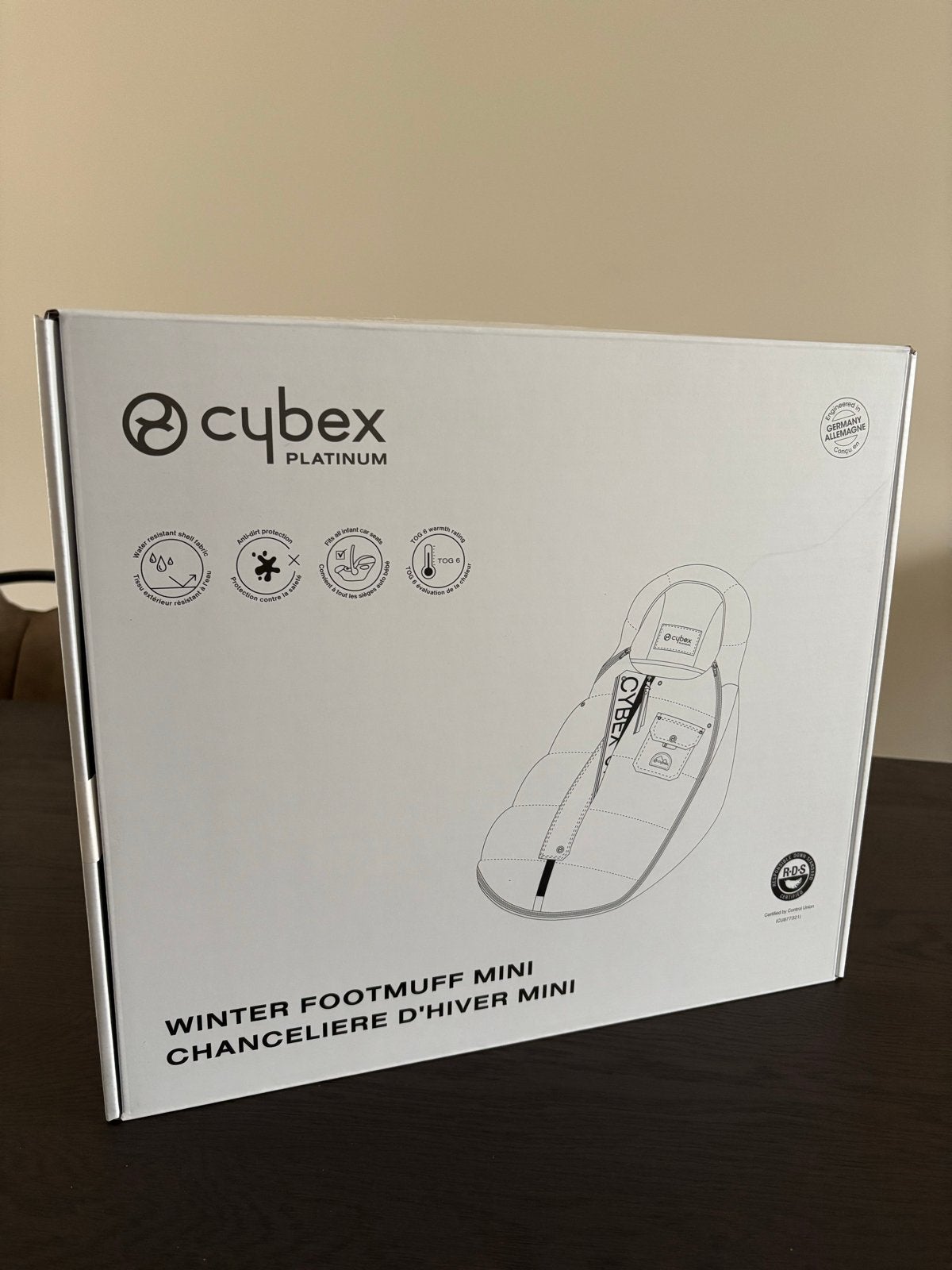 Cybex Platinum Winter Voetenzak Mini Zwart - Nieuw, Ophalen of Verzenden, Nieuw, Kinderwagen, Overige merken