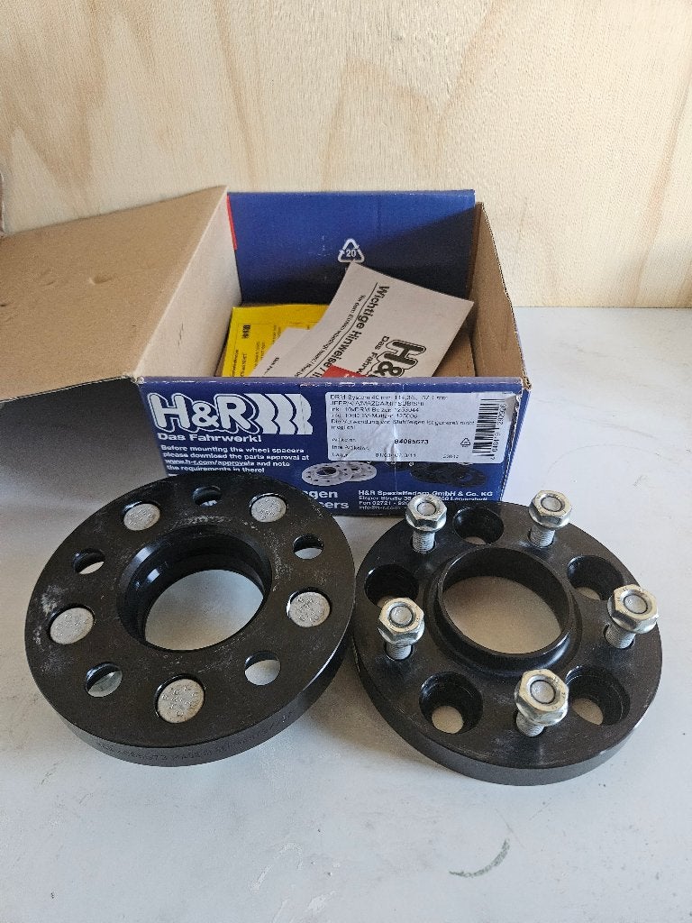 H&R aluminium wielspacers zwart 2x20mm = 40mm, Ophalen of Verzenden, Gebruikt