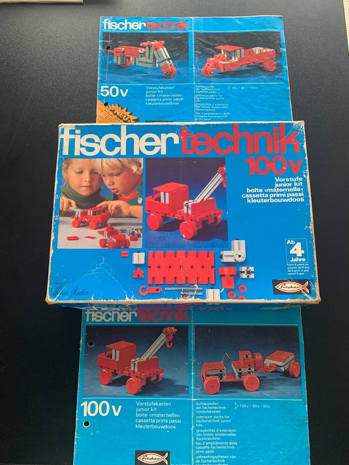 Fischer technik kleuterbouwdoos 50 v 2x is 100 v, Ophalen of Verzenden, Zo goed als nieuw