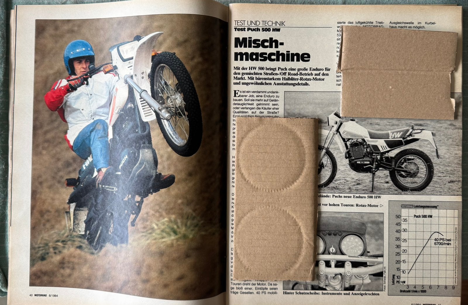 Test 1984 Puch 500 HW enduro, Verzenden, Zo goed als nieuw, Motoren