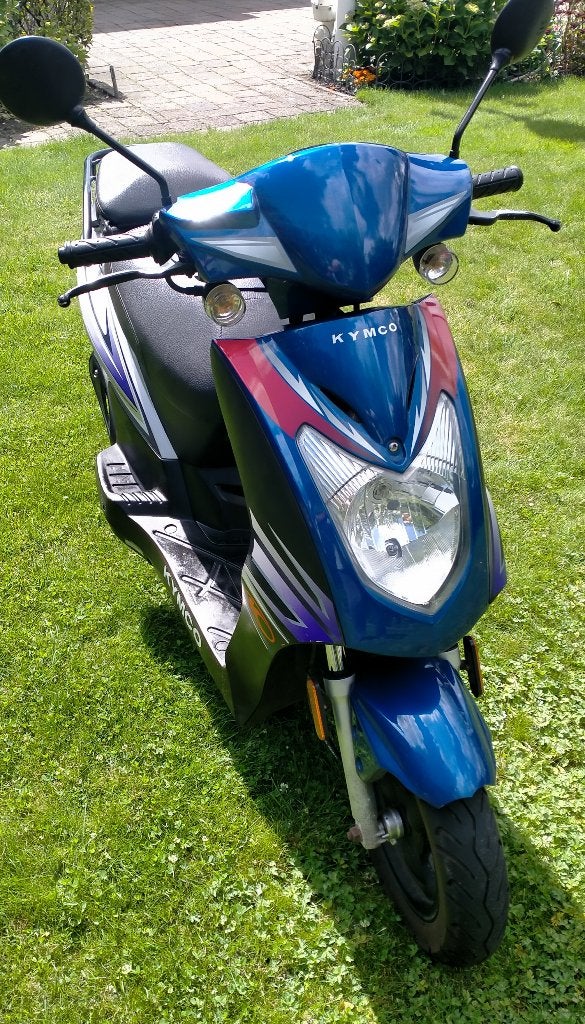 Kymco  Agility 50 blauw kenteken, Ophalen, Gebruikt, 50 cc, Maximaal 25 km/u