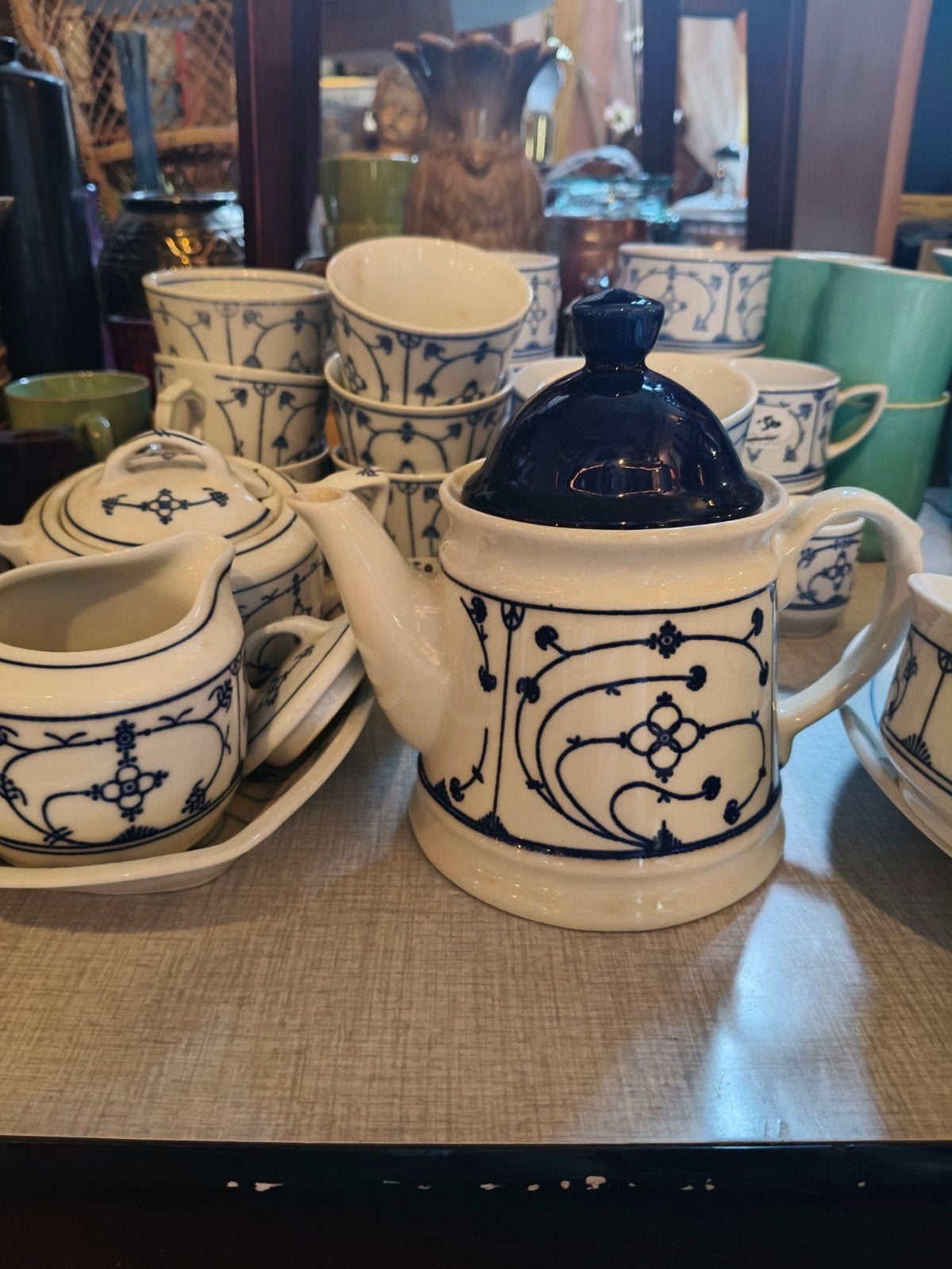 Vintage Delfts Blauw Servies - Diverse Stukken, Ophalen of Verzenden