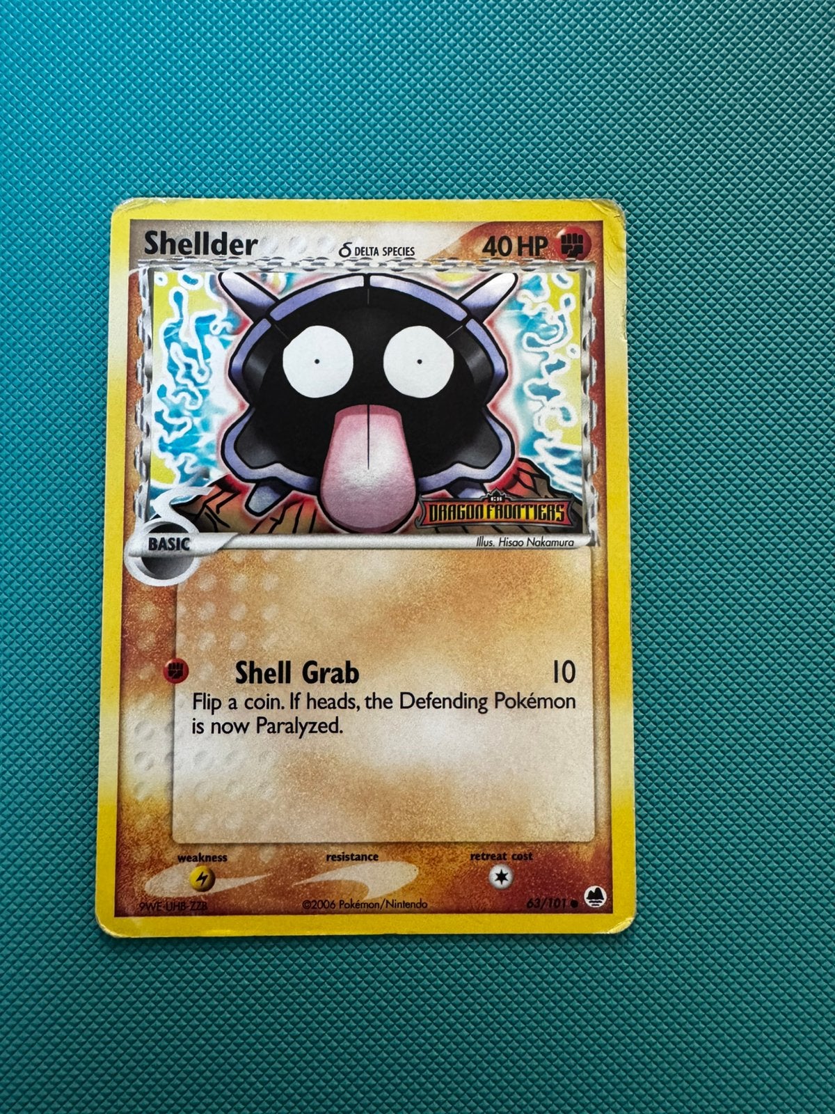 Shellder dragon frontiers stamped #63, Ophalen of Verzenden, Zo goed als nieuw