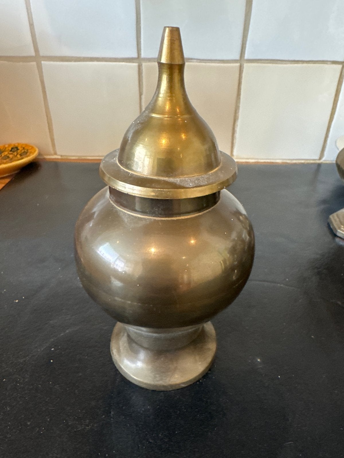 Antieke bronzen pot met deksel, Antiek en Kunst, Antiek | Koper en Brons, Ophalen, Brons