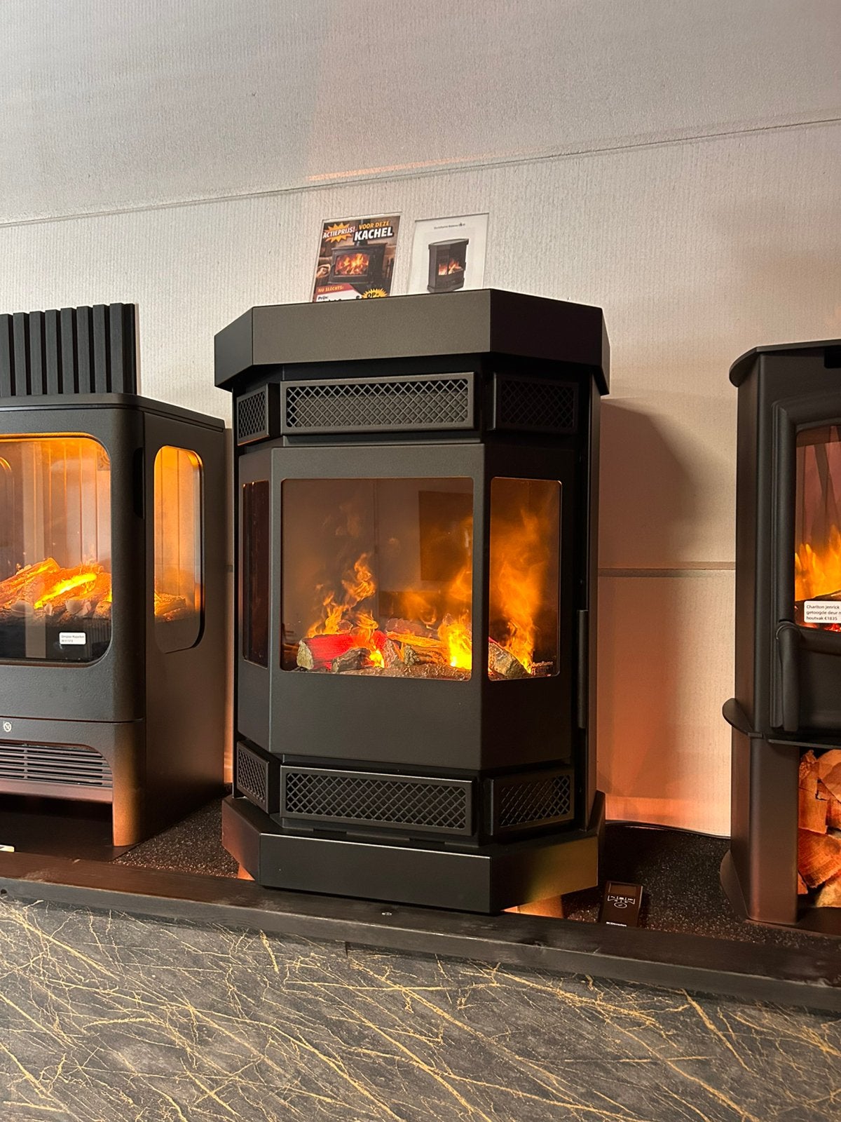 Duroflame batavia e400 showmodel met opti-myst, Ophalen, Overige soorten, Elektrisch, Zo goed als nieuw