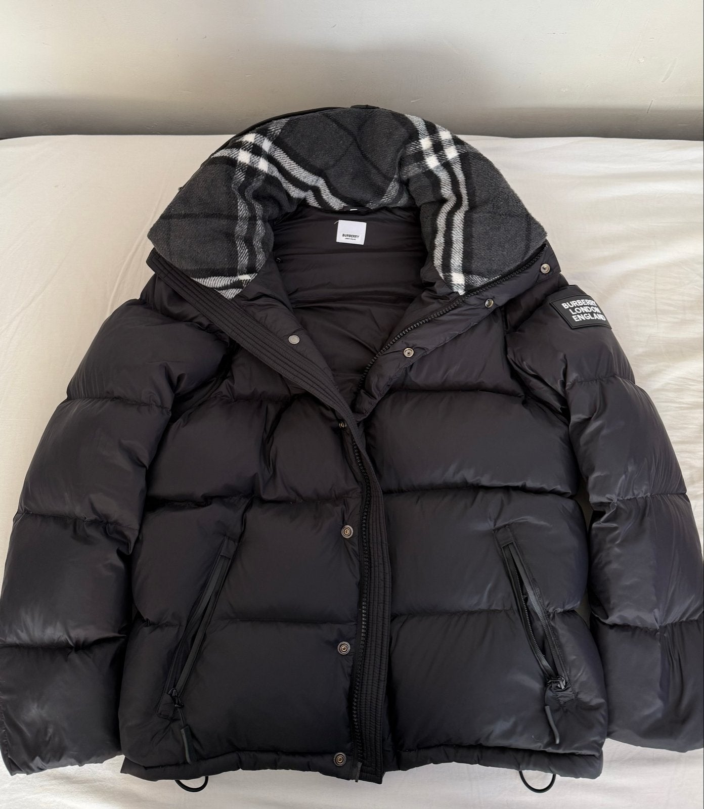 Burberry Puffer Jacket Zwart - Maat L-XL, Ophalen of Verzenden, Zo goed als nieuw, Maat 56/58 (XL), Zwart