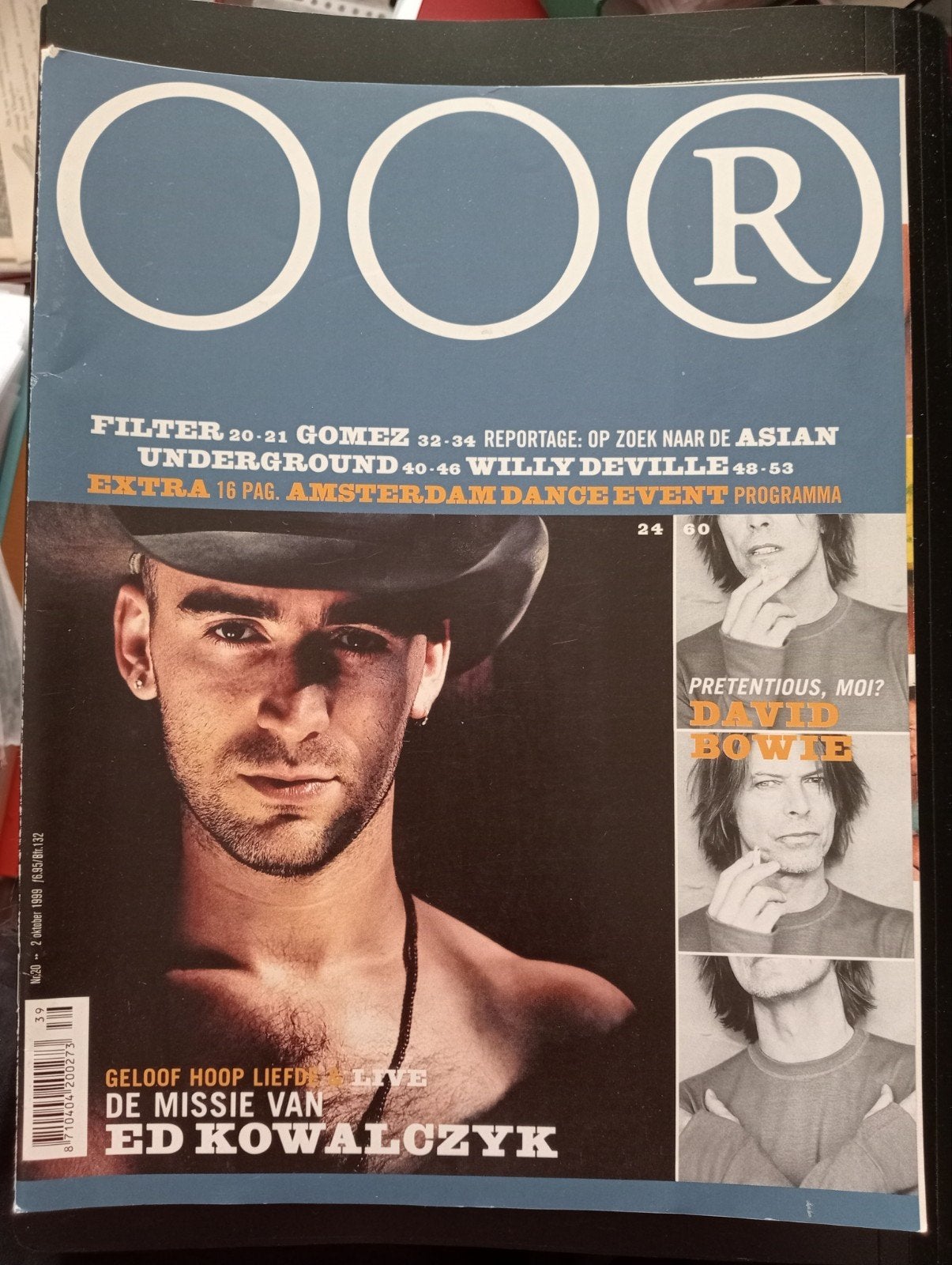 OOR Magazine - Ed Kowalczyk, David Bowie, Gomez (1999), Ophalen of Verzenden, Muziek, Film of Tv