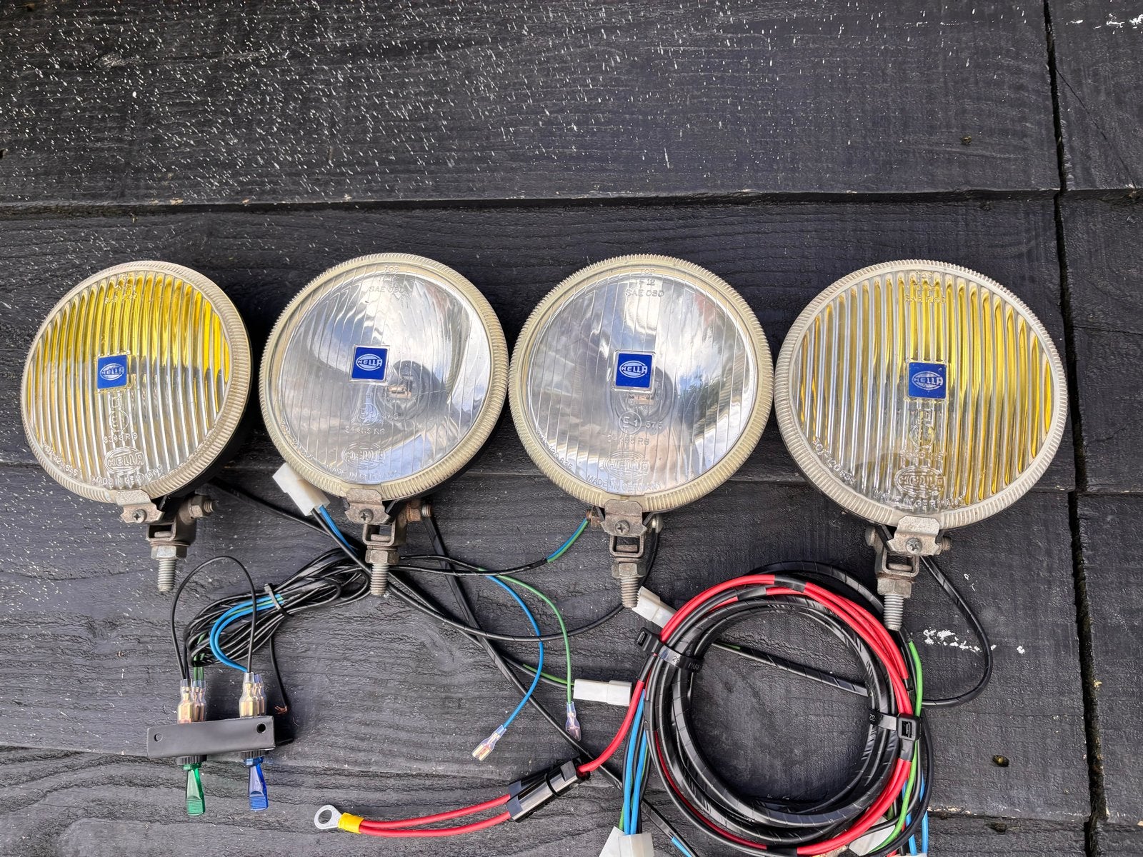 Hella 140 Verstralers & Mistlampen Set met Kabelboom, Ophalen of Verzenden, Gebruikt, Oldtimer onderdelen