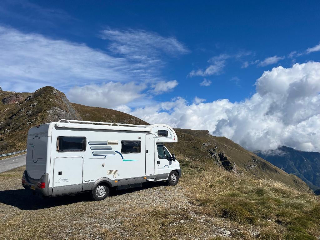 Hymer Camp GT 6p Luxe (Alko) Uitvoering, Alkoof, Ringverwarming, Fiat, Luifel