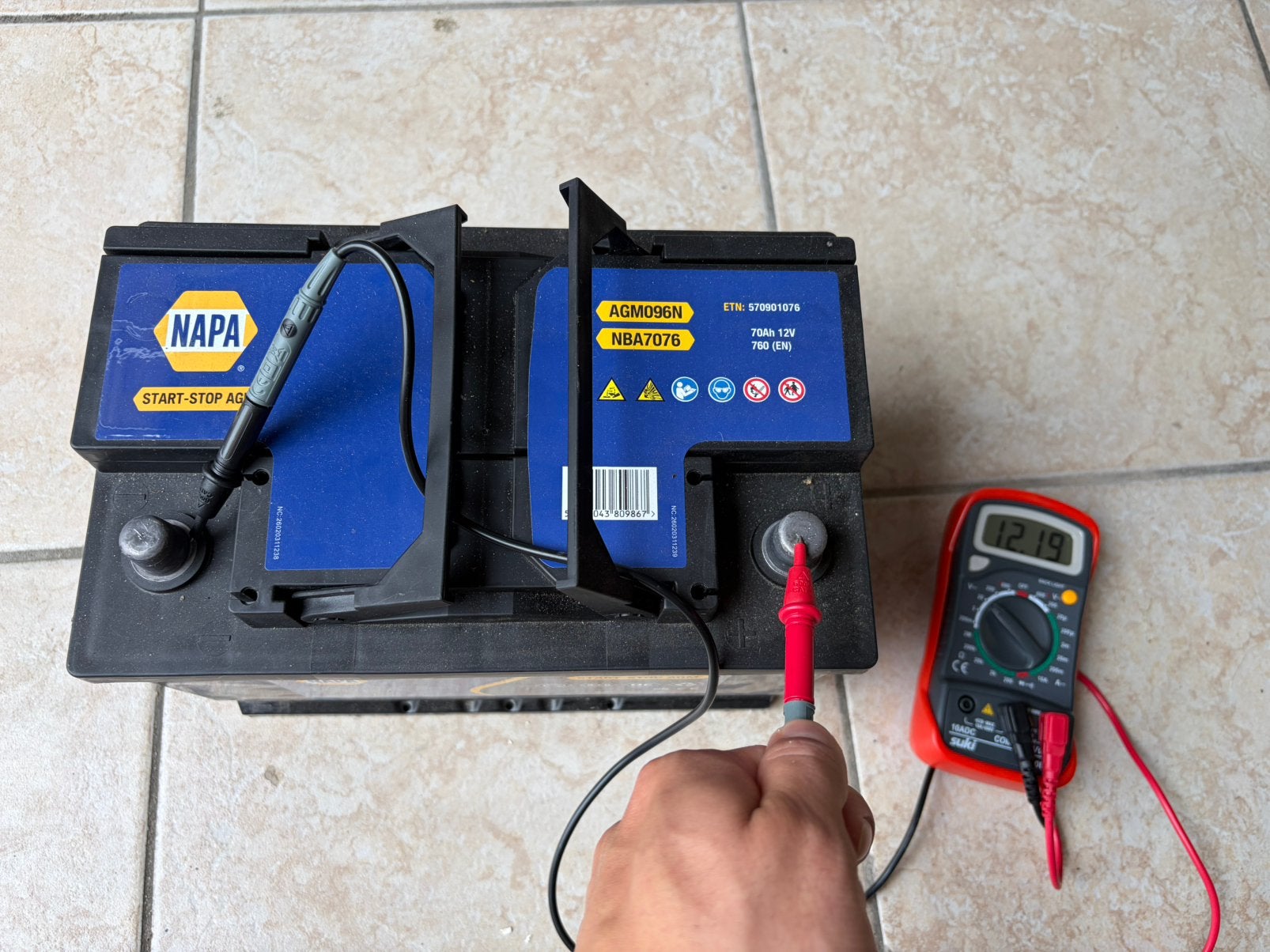 NAPA AGM Start-Stop Accu 70Ah 760A (EN) – Zo goed als nieuw, Auto-onderdelen, Ophalen, Nieuw