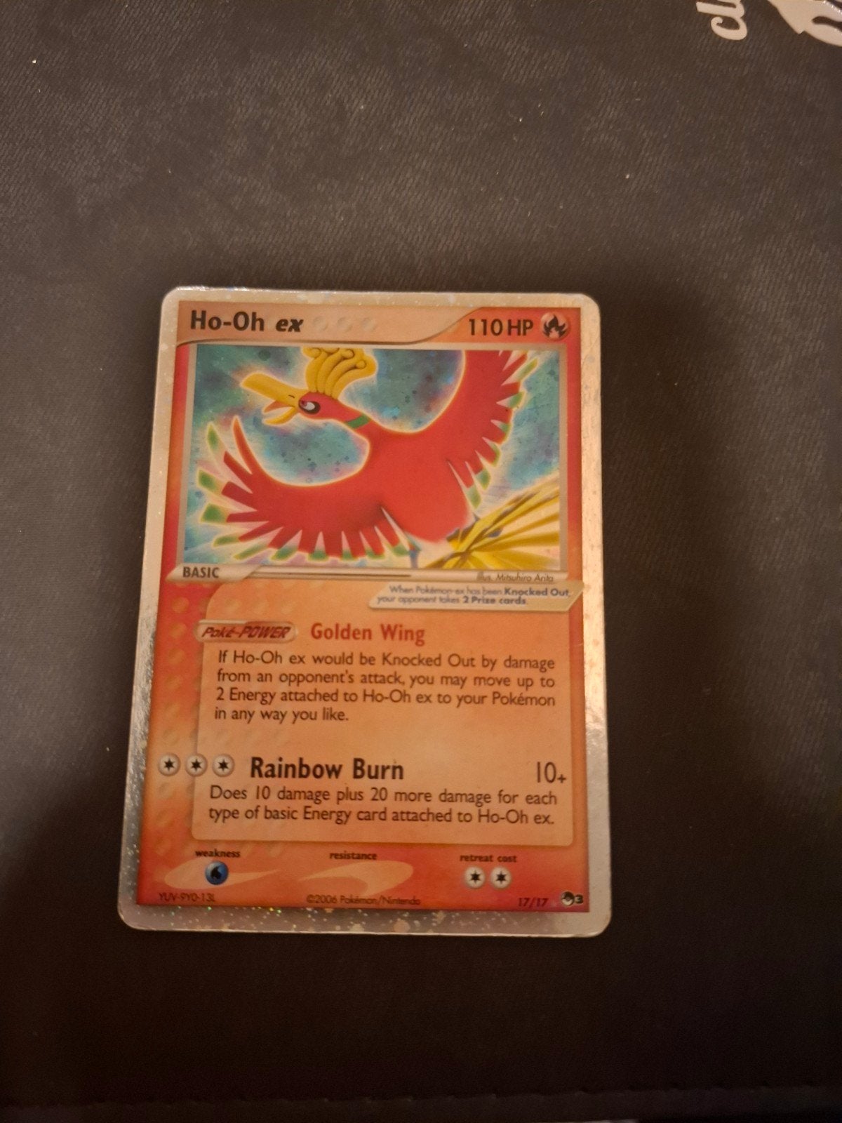 Ho-Oh ex Pokémon kaart (2004), Ophalen of Verzenden, Gebruikt, Losse kaart