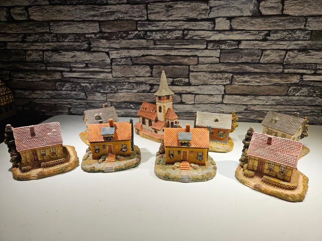 Stenen huisjes Engelse stijl N spoor modeltrein 1:160, Ophalen of Verzenden, Gelijkstroom of Wisselstroom, Brug, Tunnel of Gebouw