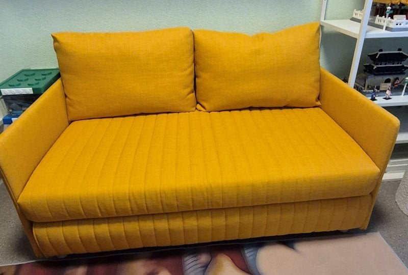Slaapbank, Huis en Inrichting, Ophalen, Tweepersoons, 75 tot 100 cm, Zo goed als nieuw