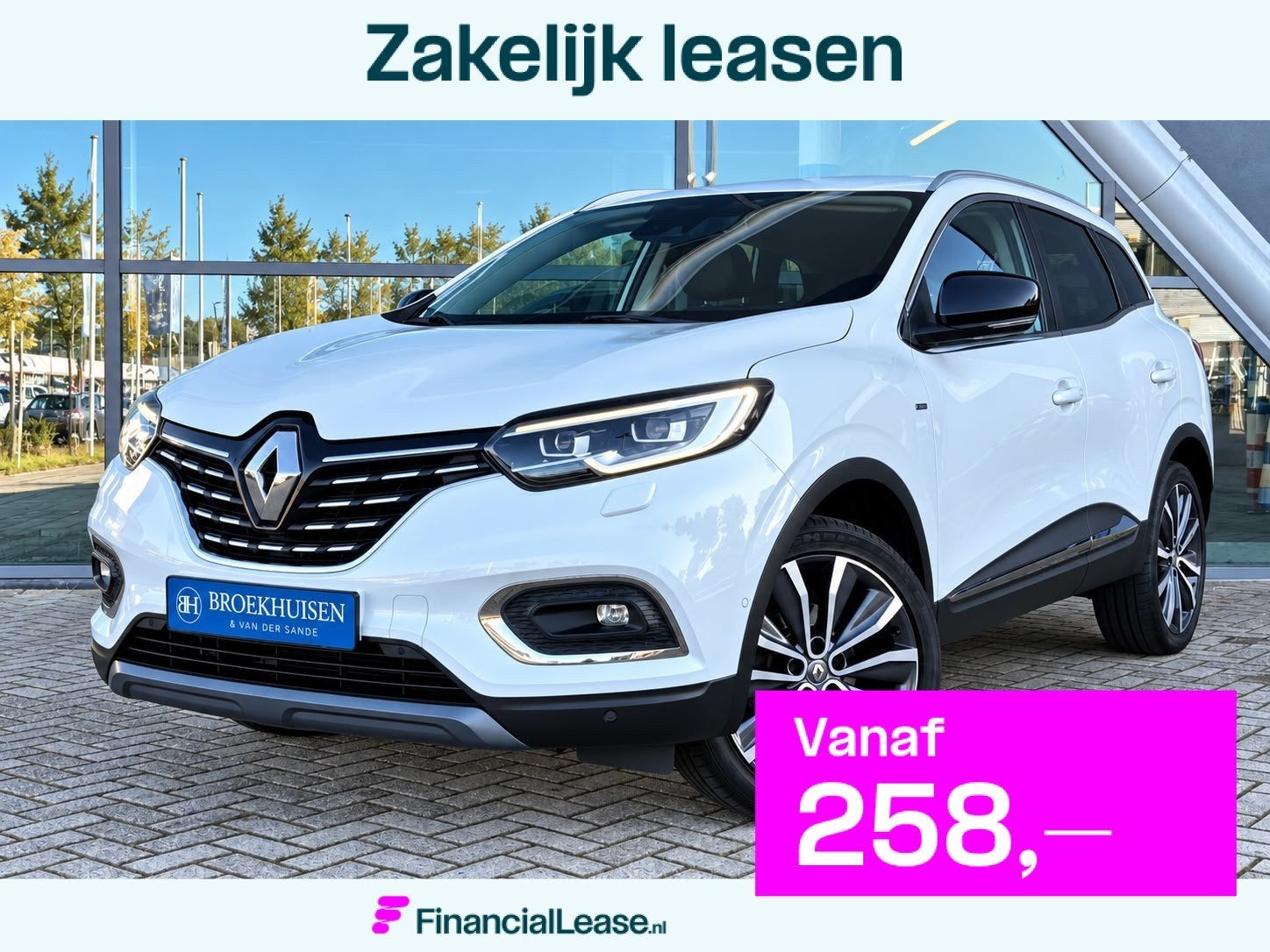 Renault Kadjar 1.3 TCe Intens 140pk Automaat / Trekhaak / Ca, Gebruikt, 4 cilinders, 715 kg, Wit