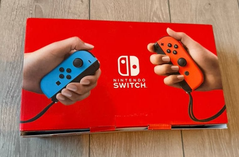Nintendo Switch met ringfit en immortal fenyx, Spelcomputers en Games, Spelcomputers | Nintendo Switch, Nieuw, Switch Original