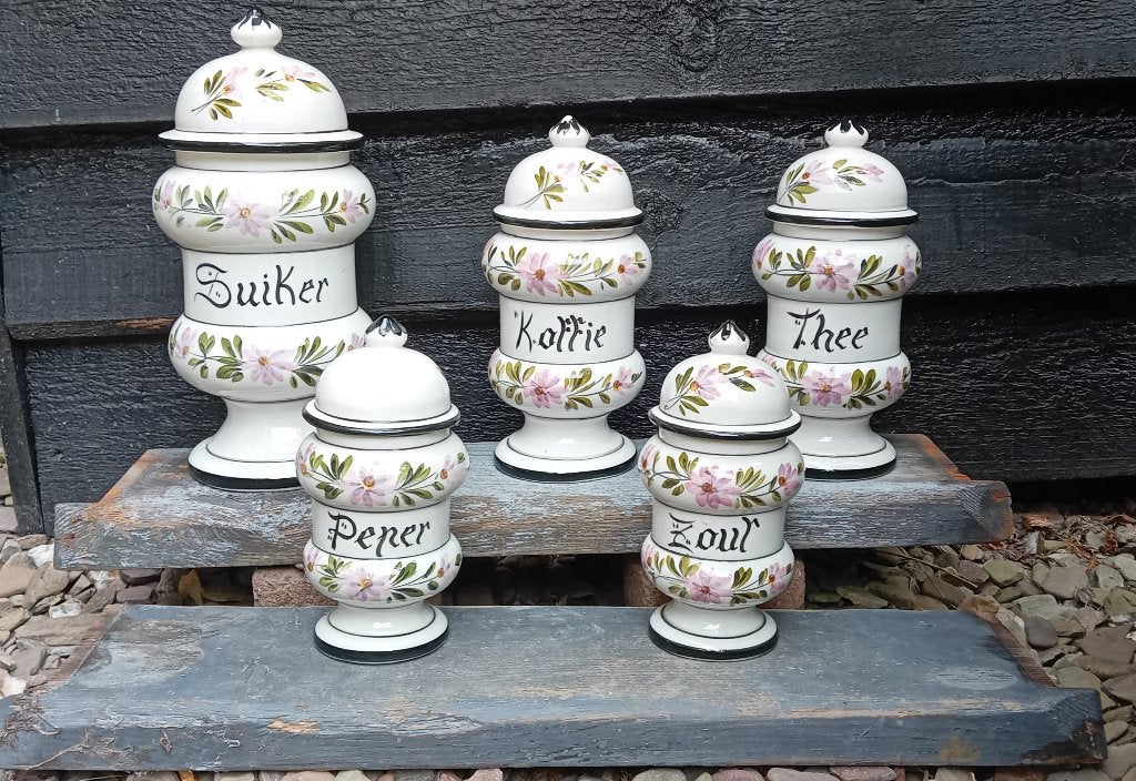 Vintage aardewerk voorraadpotten, Antiek en Kunst, Ophalen