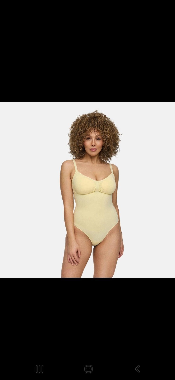 Cfab Bodysuit Sculpting Shapewear met String - BoterGeel, Cfab, Ophalen of Verzenden, Geel, Body of Korset