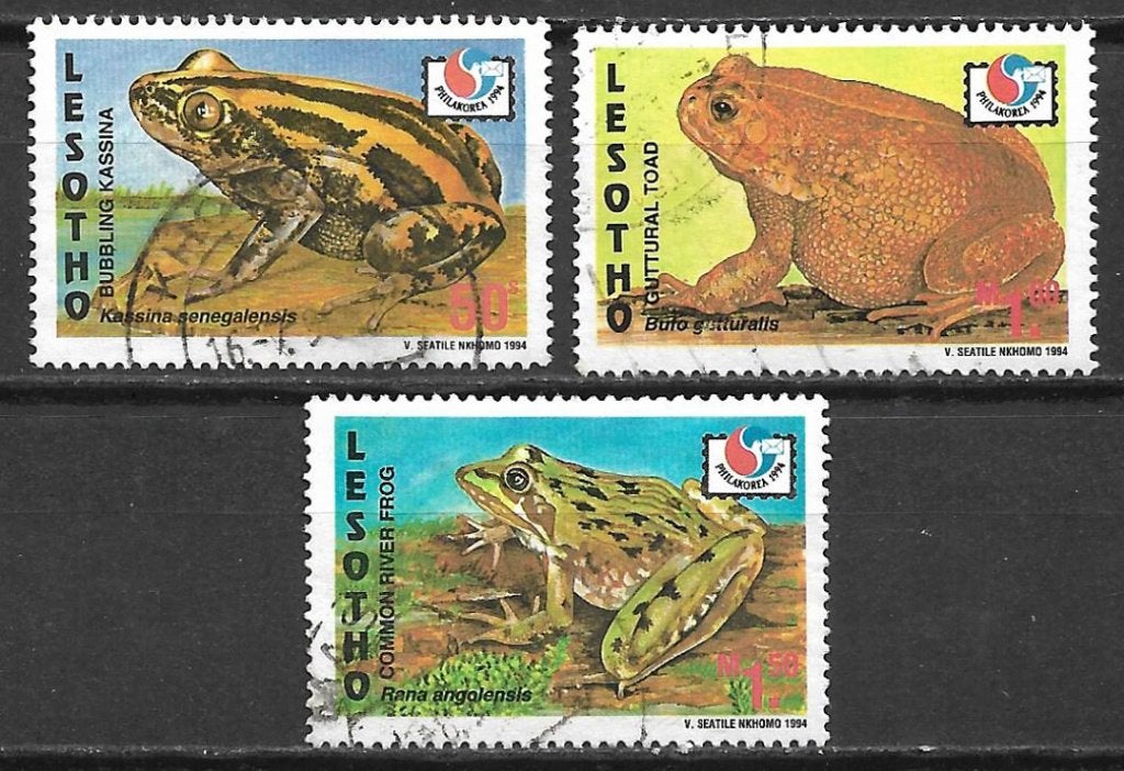 Lesotho 1994 Kikker amfibie, Verzenden, Overige landen, Gestempeld
