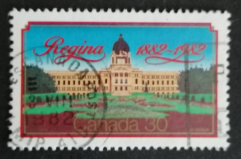CANADA - 100 jaar Regina 1982, Postzegels en Munten, Postzegels | Amerika, Ophalen of Verzenden, Gestempeld, Noord-Amerika