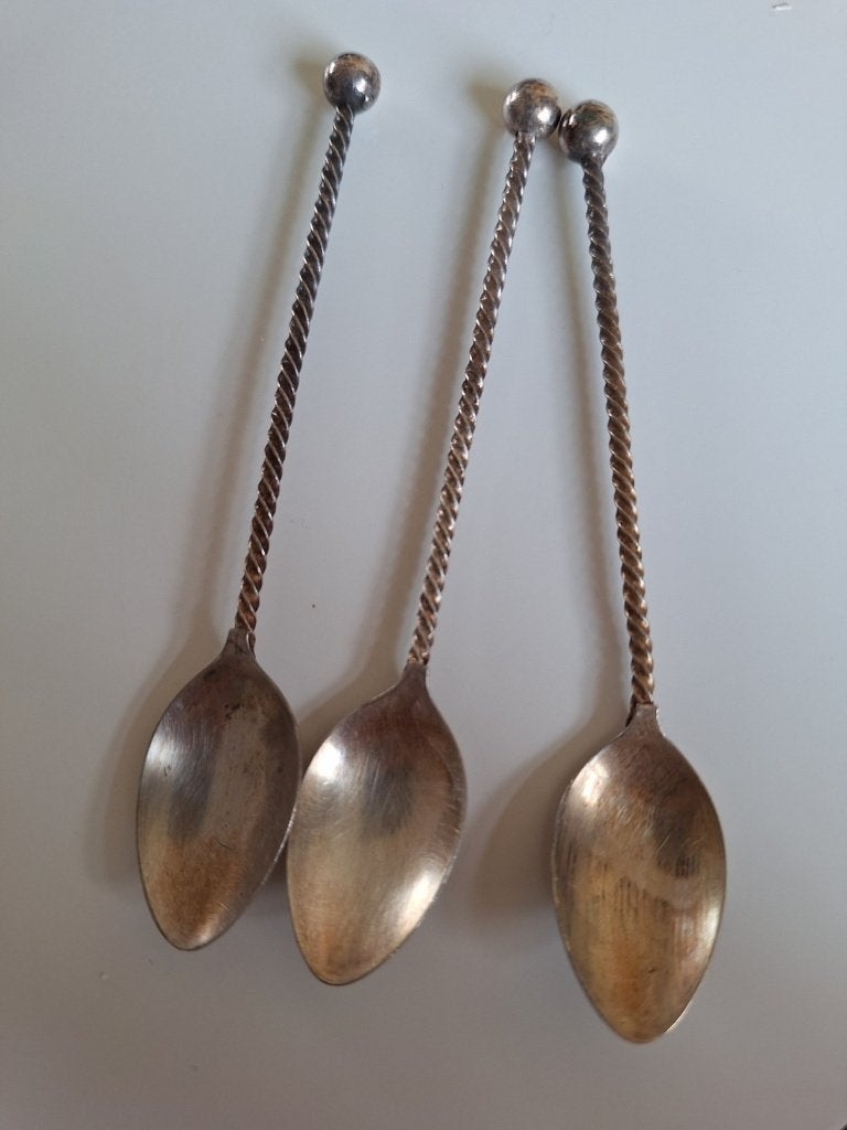 3 Douwe Egberts Stijlappel Hooykaas Lepeltjes, Antiek en Kunst, Ophalen