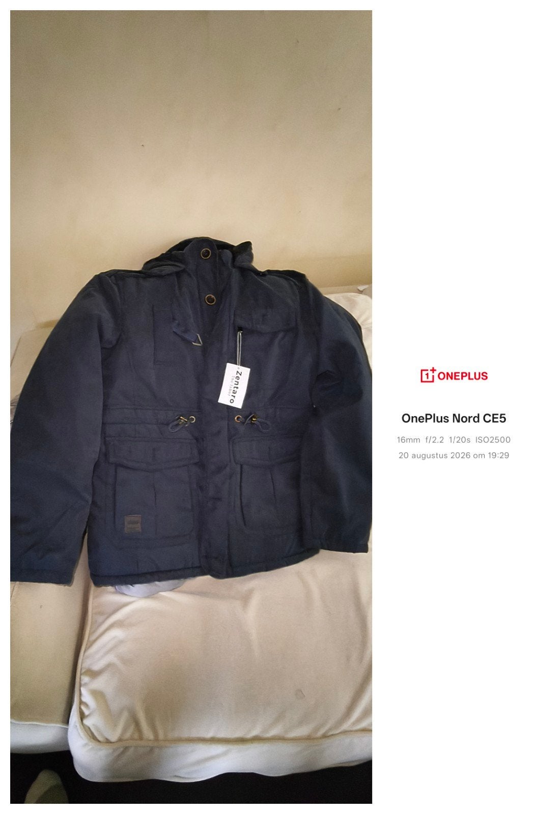 Nieuwe warme unisex jas met capuchon - Maat M, Kleding | Dames, Jassen | Winter, Maat 38/40 (M), Zentaro, Blauw, Nieuw