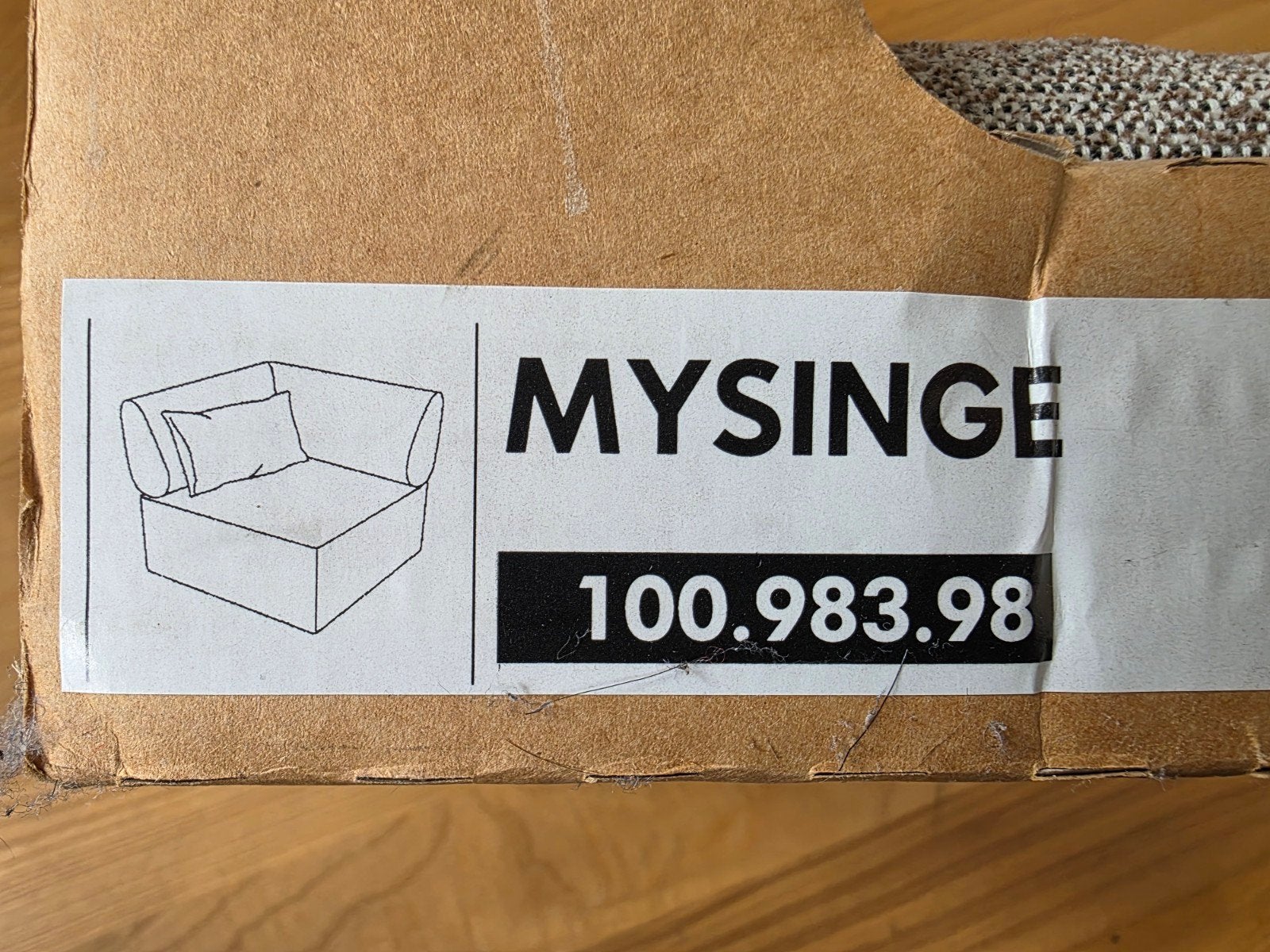 IKEA Mysinge hoekbankelement - Nieuw in doos, Huis en Inrichting, Eenpersoons, Nieuw, 75 tot 100 cm, Ophalen of Verzenden