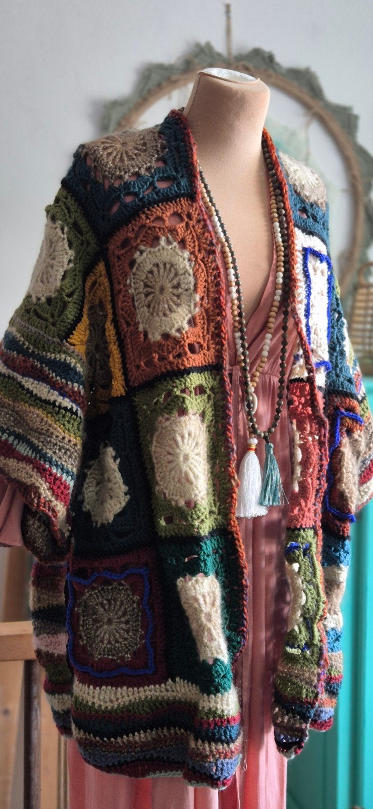 Handgemaakt Boho Vest mt 42-44-46, HandmadeByGreet, Ophalen of Verzenden, Nieuw, Maat 42/44 (L)