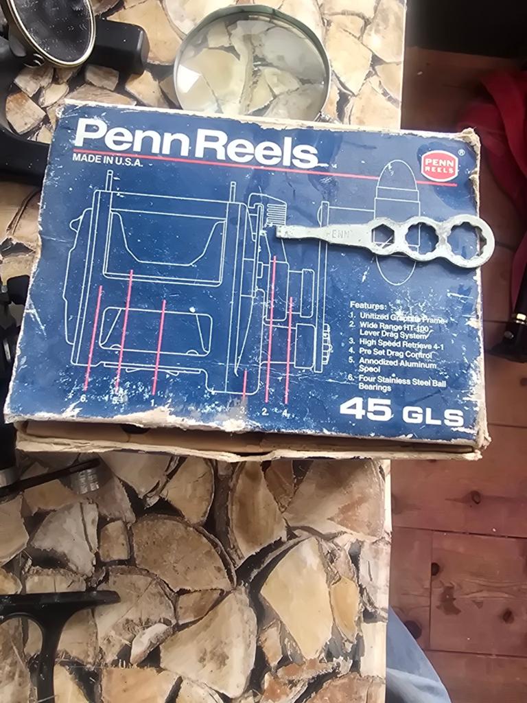 Penn Reels 45 GLS Graphite Lever Senator Molen, Watersport en Boten, Ophalen of Verzenden, Gebruikt, Molen