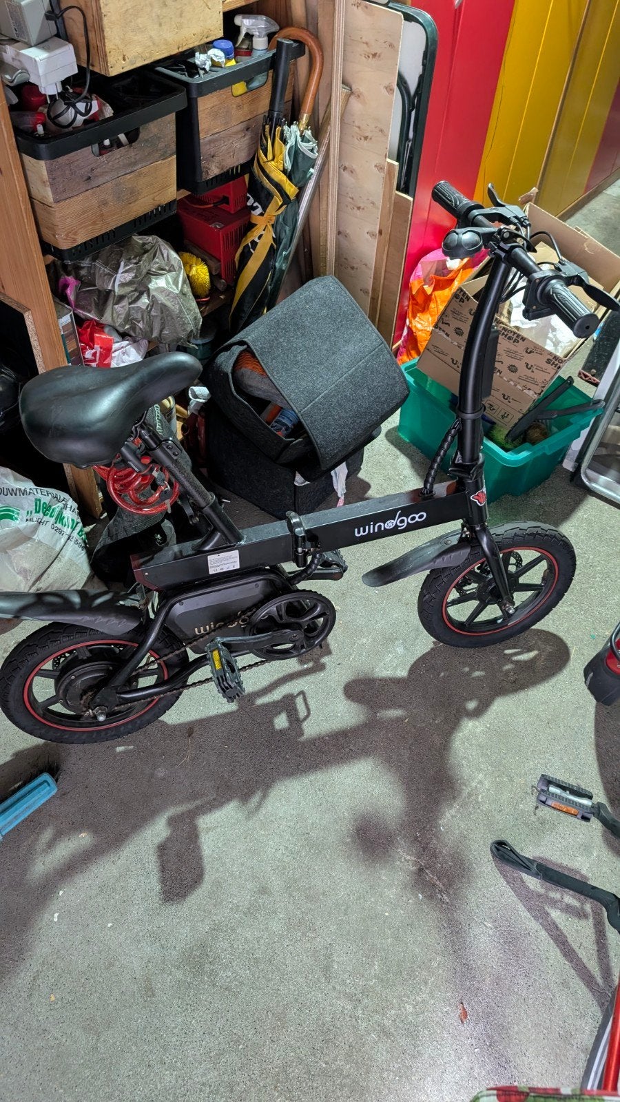 Windgoo B20 Opvouwbare E-bike met kuren, Minder dan 30 km per accu, Gebruikt, Minder dan 47 cm, Ophalen