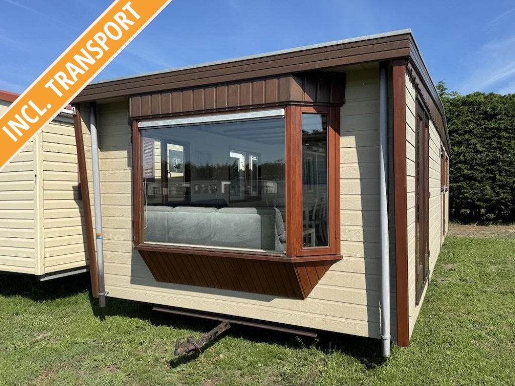 Degelijk winterhard chalet met airconditioning, Caravans en Kamperen, Tot en met 4
