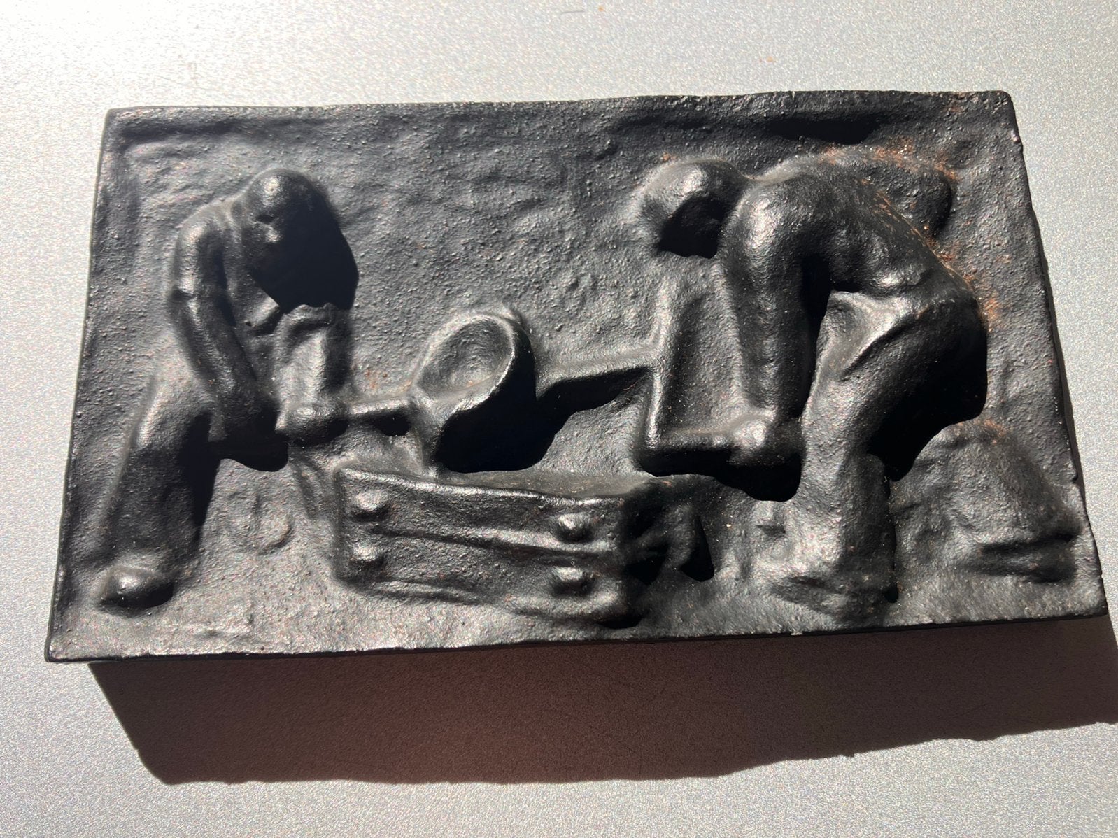 Gietijzeren plaquette, Ophalen of Verzenden