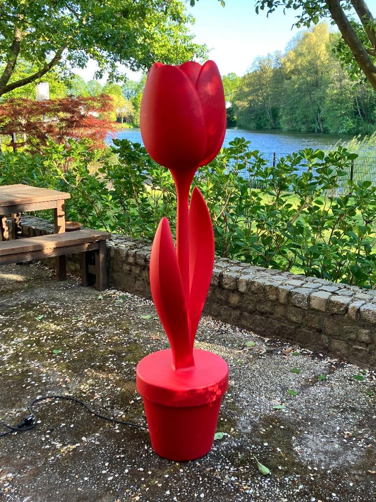 design lamp tulp, Ophalen, Zo goed als nieuw, Kunststof, 75 cm of meer