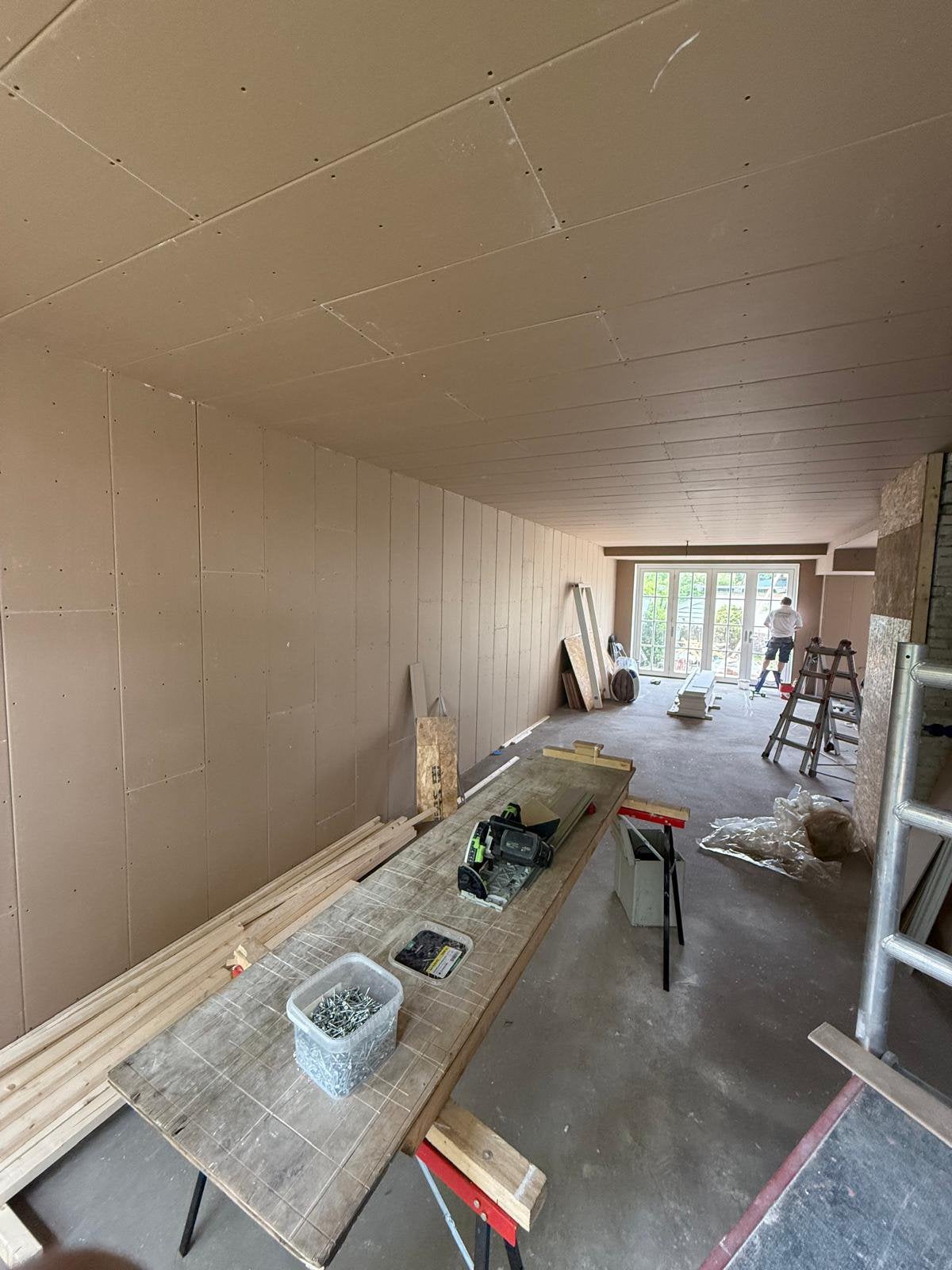 Gipswanden laten plaatsen, Verbouw of Aanbouw
