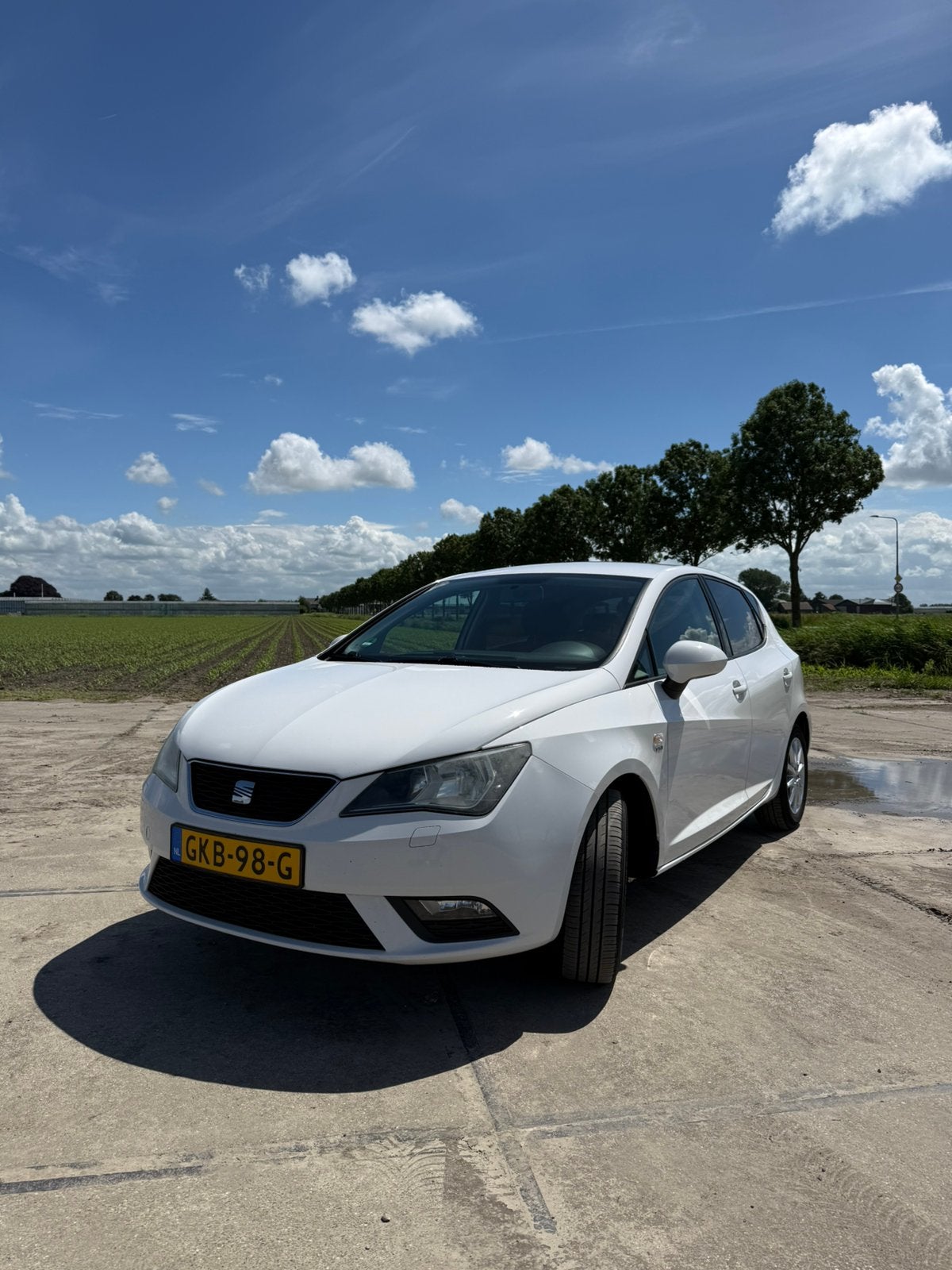 Seat Ibiza 1.2 TSI 77KW 2012 Wit, Auto's, Seat, Particulier, Ibiza, ABS, Airbags, Airconditioning, Android Auto, Apple Carplay