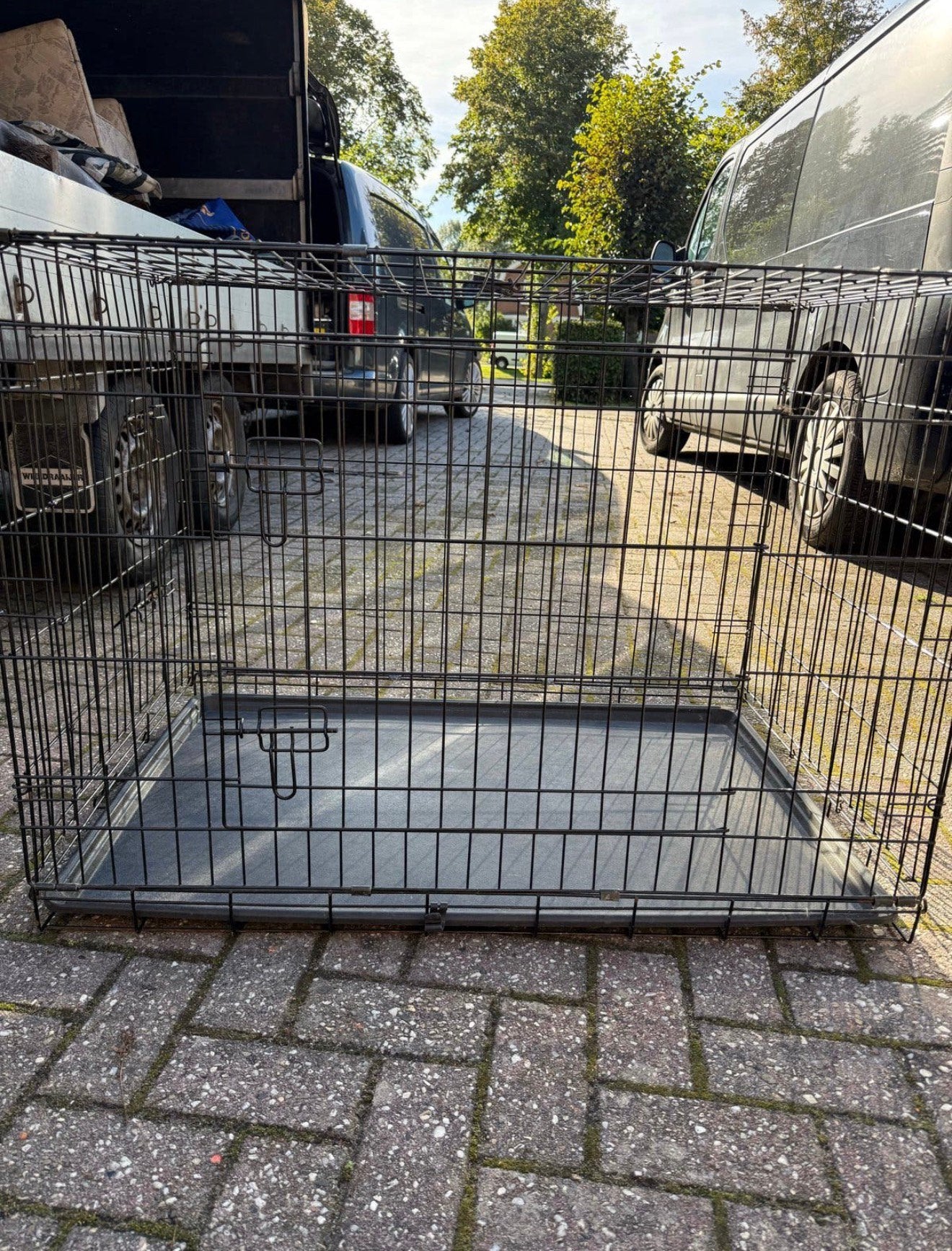 Honden bench, Dieren en Toebehoren, Ophalen, 65 tot 100 cm, Hondenhok, Zo goed als nieuw