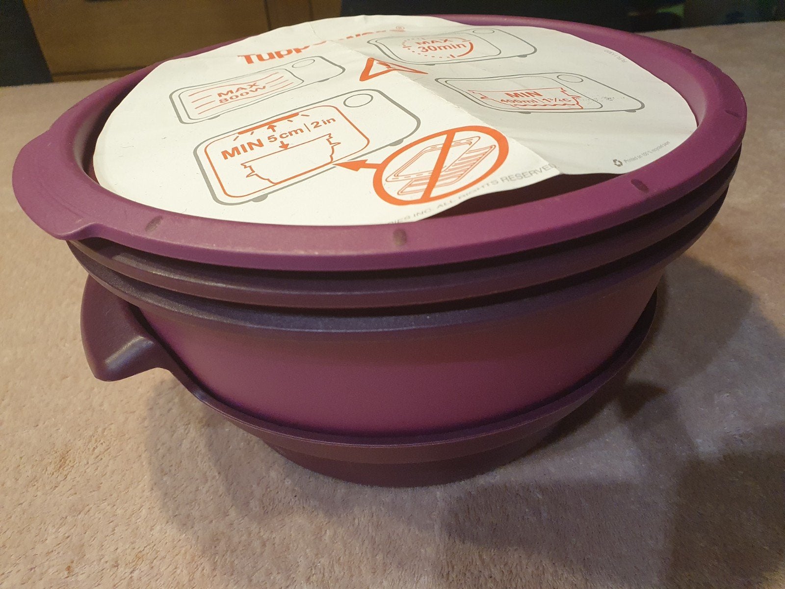 Tupperware MicroGourmet Stomer - Paars, Huis en Inrichting, Paars, Overige typen, Nieuw, Ophalen of Verzenden
