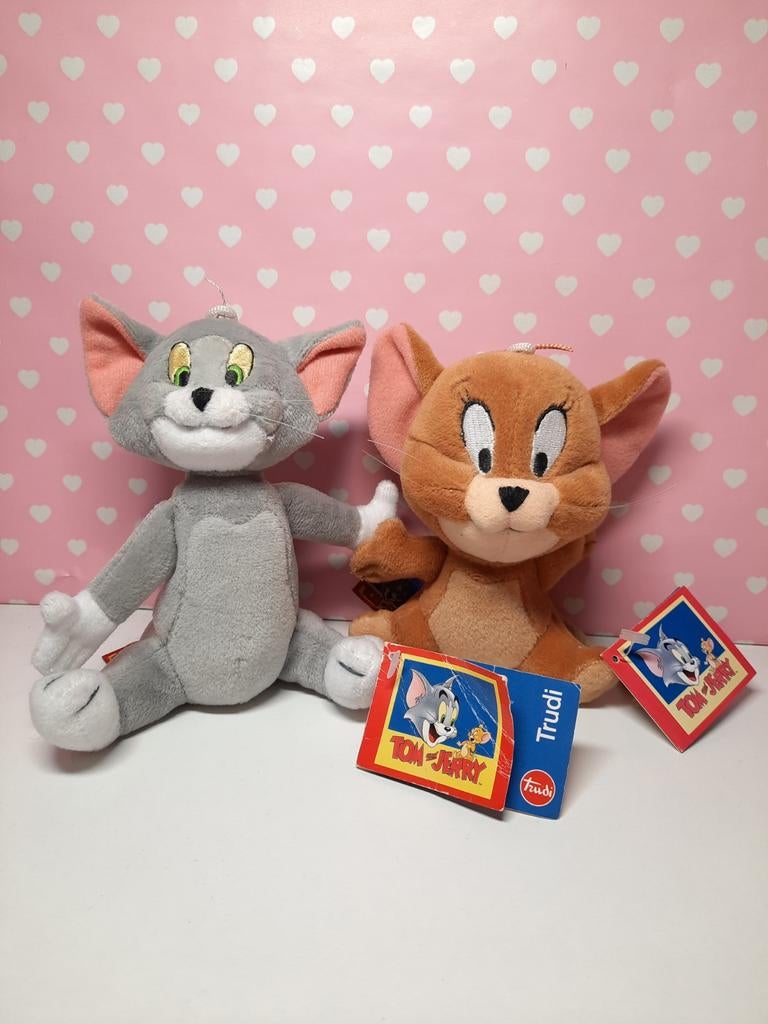 Vintage Tom & Jerry knuffels van Trudi, Ophalen of Verzenden, Zo goed als nieuw