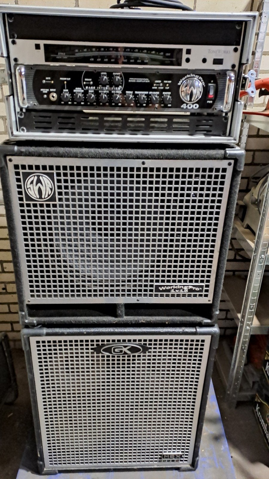 basstack swr working pro 400, Muziek en Instrumenten, Ophalen, Gebruikt, Basgitaar, 100 watt of meer