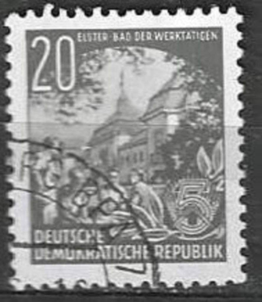 Duitsland DDR 1953 - Yvert 125 - Vijfjarenplan (ST), Verzenden, DDR, Gestempeld