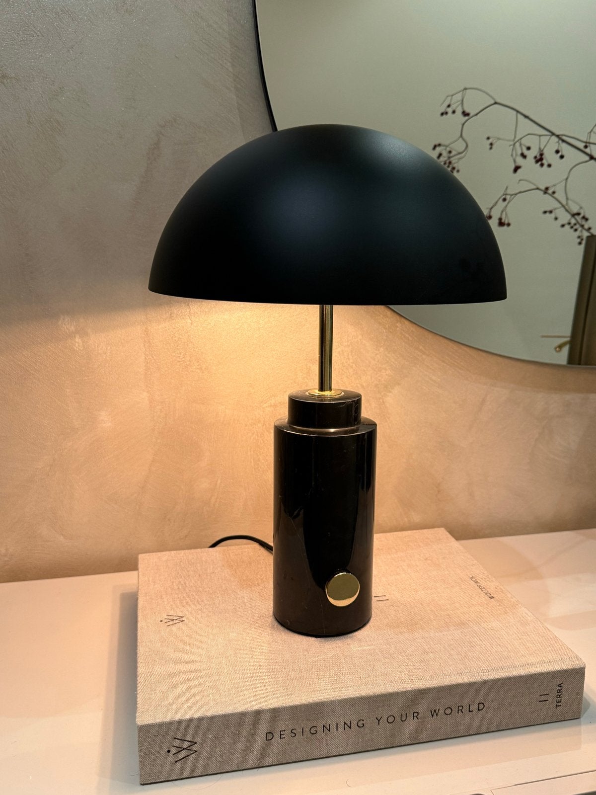 Made comTafellamp TLPADA001BLK-ME - Zwart met goud, Ophalen, Met schakelaar, Overige merken, E14 (klein)