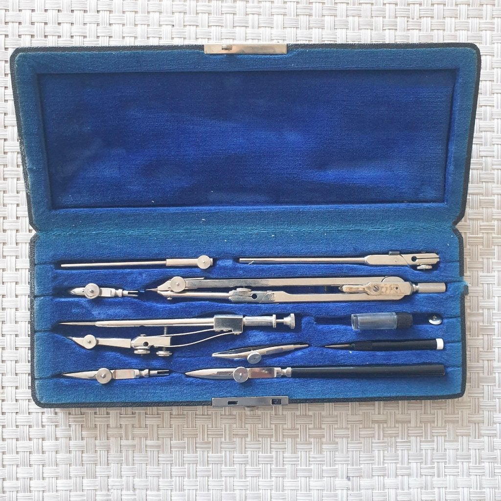 Vintage Ahrend Tekenset / passerset  842655 in org. doos, Antiek en Kunst, Ophalen of Verzenden