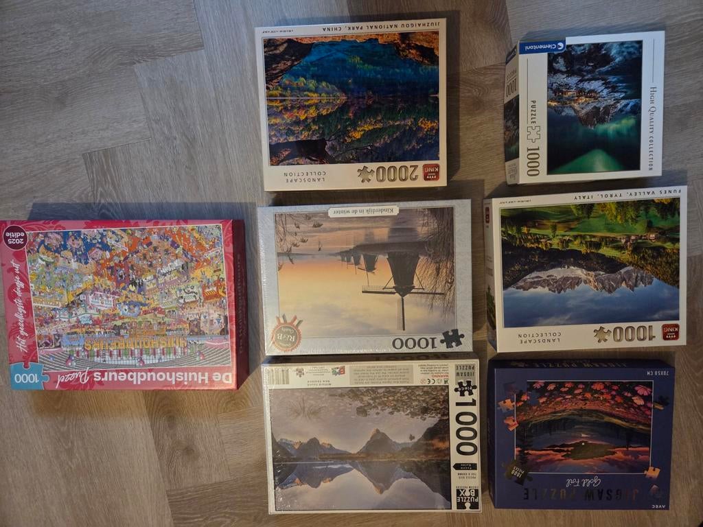 Diverse legpuzzels te koop (1000-2000 stukjes), Ophalen, Meer dan 1500 stukjes, Nieuw