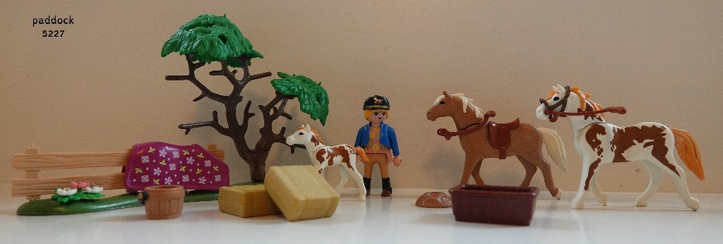 Playmobil 5227 Country – Paddock met paardenfamilie, Complete set, Ophalen of Verzenden, Zo goed als nieuw, Country