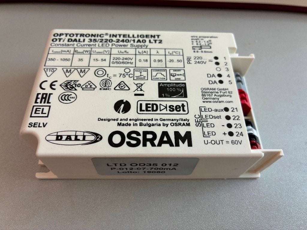 Osram optotronic 35W dali led driver (uit Foscarini spokes2), Ophalen of Verzenden, Gebruikt