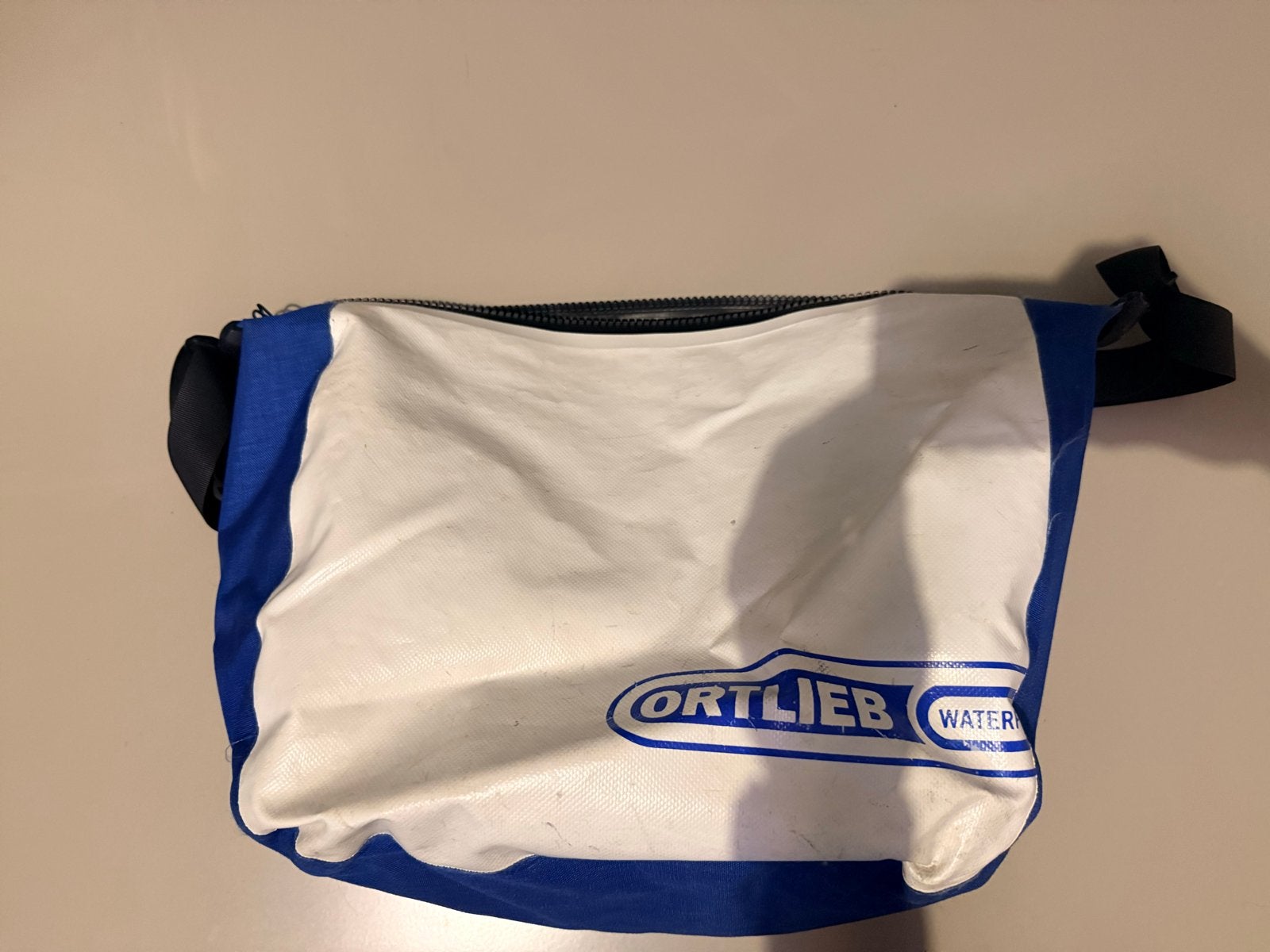 Ortlieb Waterdichte Heuptas - Wit/Blauw, Ophalen of Verzenden, Gebruikt, Wit, Overige merken