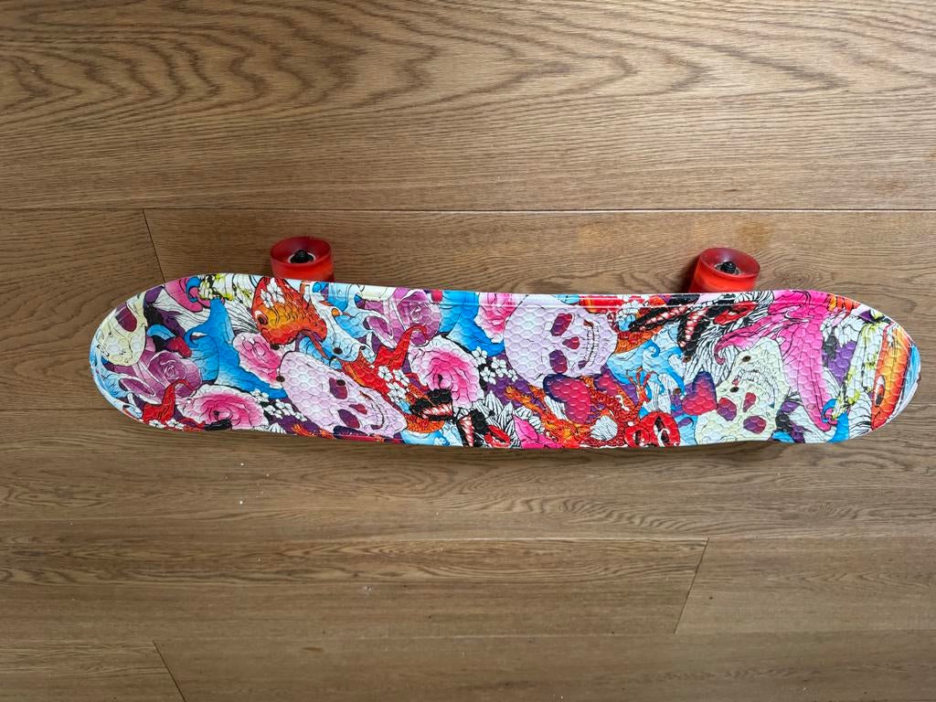 Kleurrijk Skateboard met uniek design, Ophalen, Zo goed als nieuw