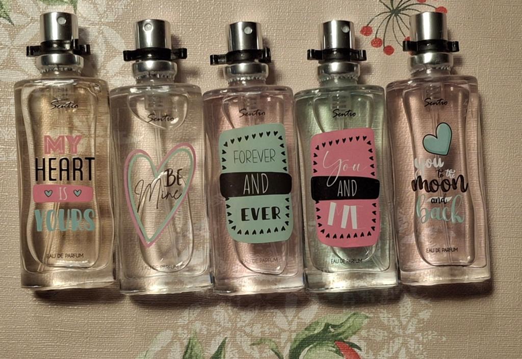 Sentio Eau de Parfum Set - 5 Romantische Geuren, Sieraden, Tassen en Uiterlijk, Uiterlijk | Parfum, Verzenden, Zo goed als nieuw