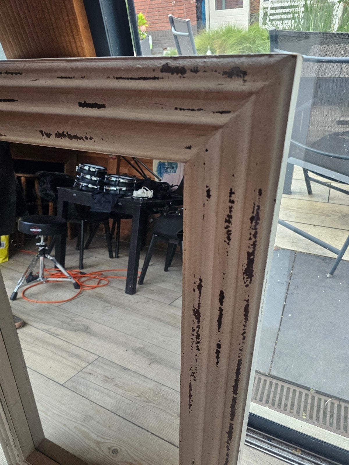 Mooie robuuste spiegel te koop, Antiek en Kunst, Antiek | Spiegels, Ophalen