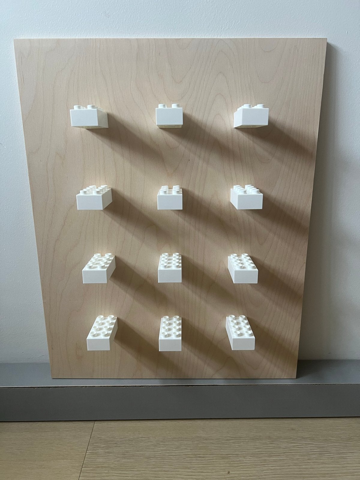 Bricks on the Wall - Houten Displaybord voor Bouwstenen, Ophalen, Zo goed als nieuw, Overige merken