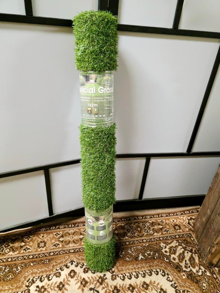 Brand New Artificial Grass Roll . Size 1x2m, Ophalen of Verzenden, Nieuw, Minder dan 10 m², Kunstgras